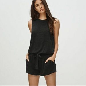 BNWT Aritzia Izabel Romper in Black
